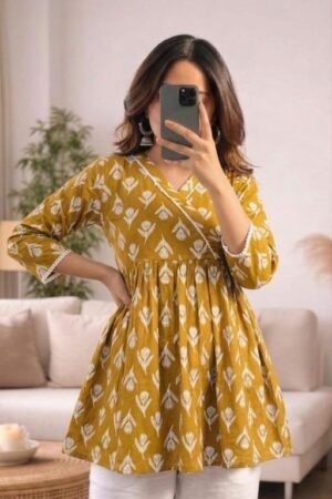 Women Anarkali Short Kurti|| Printed Short Kurti|| Causal Short Kurti|| Daily Wear Kurti|| Style|| Fashion|| College Wear|| Office Wear