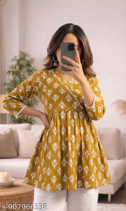 Women Anarkali Short Kurti|| Printed Short Kurti|| Causal Short Kurti|| Daily Wear Kurti|| Style|| Fashion|| College Wear|| Office Wear